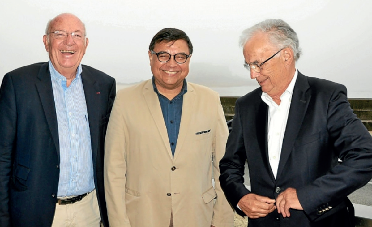 Georges Coudray, Trésorier Georges Serre, Président et Loïc Frémont, Président Honoraire, 2019